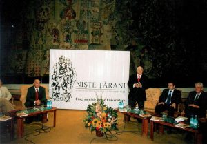 Acordarea burselor studențești, Teatrul Național I.L.Caragiale, București, 3 iulie 2003, acad.Constantin Ionete, Ion Antonescu, Dinu Săraru, Peter Imre, Aurelia Dinu