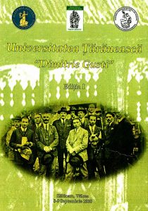 Afișul ediției I a Universității Țărănești DIMITRIE GUSTI, Slătioara, 8 septembrie 2008