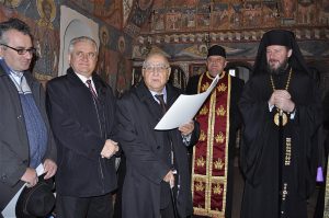 Premiile naţionale anuale ale Fundaţiei ,,Nişte ţărani’’, 26.10.2014, P.S. Emilian Lovişteanul, Pr. Prună Alexandru, Dinu Săraru, Olimpiodor Antonescu, Dragu Cristian