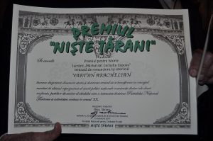 Premiile naţionale anuale ale Fundaţiei ,,Nişte ţărani’’, 26.10.2014, diplomă Vartan Arachelian