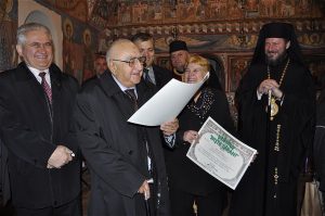 Premiile naţionale anuale ale Fundaţiei ,,Nişte ţărani’’, 26.10.2014, P.S. Emilian Lovişteanul, Elena Văduva, Pr. Prună Alexandru, Sorin Mihăilescu, Dinu Săraru, Olimpiodor Antonescu