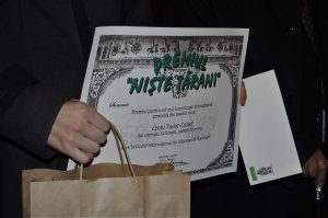 Premiile naţionale anuale ale Fundaţiei ,,Nişte ţărani’’, 26.10.2014, premiul ,,Cel mai bun olimpic internaţional provenit din mediul rural’’