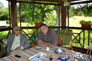 Dinu Săraru și Sorin Mihăilescu la Slătioara