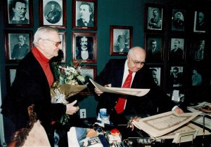 Anul 2000 - Înmânarea diplomei de societar lui RADU BELIGAN
