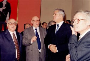 La inaugurarea Muzeului Teatrului Național