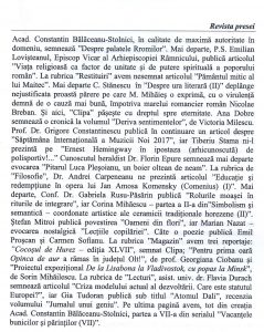 Recenzie despre Revista ,,Clipa – magazinul actualității culturale românești" în Buletin informativ al Bibliotecii Române din Freiburg